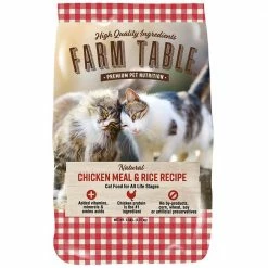 Cheap 🥰 Promo 👏 Farm Table® Natural Chicken Meal & Rice Recipe Cat Food ⌛ 🎁