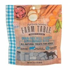 Best Sale ⌛ Cheap 👍 Farm Table® Grain-Free Beef, Carrot & Pea Recipe Sausage Bites 😀 ✨