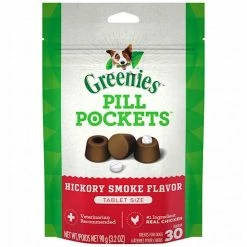 Best Pirce 🥰 Cheap 🔔 GREENIES® GREENIES™ PILL POCKETS™ Treats For 🦮 🦮 Dogs Hickory Smoke Flavor - Tablet 🎁 🎉