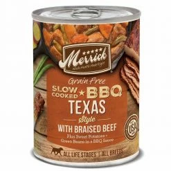 Brand new 🧨 Top 10 🎉 Merrick Grain Free Slow-Cooked BBQ Wet 🦮 🐕 Dog Food 12.7 Oz 🤩 🧨