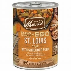 Brand new 🧨 Top 10 🎉 Merrick Grain Free Slow-Cooked BBQ Wet 🦮 🐕 Dog Food 12.7 Oz 🤩 🧨 -Outlet Pets Store 0036820 1