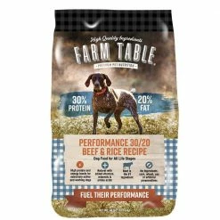 Promo ❤️ Brand new 🥰 Farm Table® Performance 30/20 Beef & Rice Recipe 🐶 🦮 Dog Food 40 Lb. 😍 ⭐
