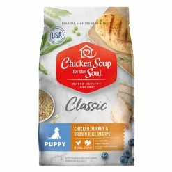 Best deal 😀 Hot Sale ✨ Chicken Soup For The Soul Classic Puppy Dry 🐶 🦮 Dog Food Chicken, Turkey & Brown Rice Recipe 👏 🔥