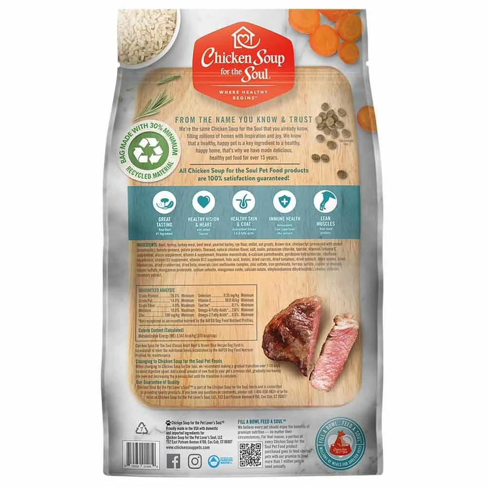 Hot Sale ๐ฅ Best Sale ๐ฅฐ Chicken Soup For The Soul Classic Adult Dry ๐ ๐ Dog Food Beef & Brown Rice Recipe 4.5 Lb. ๐ ๐ 2 Hot Sale ๐ฅ Best Sale ๐ฅฐ Chicken Soup For The Soul Classic Adult Dry ๐ ๐ Dog Food Beef & Brown Rice Recipe 4.5 Lb. ๐ ๐ - Image 2
