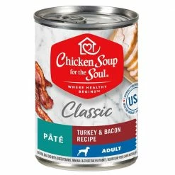 Wholesale ✔️ Best Pirce 😀 Chicken Soup For The Soul Classic Wet 🐶 🦮 Dog Food Turkey & Bacon Recipe Pâté 13 Oz. 😀 ✔️