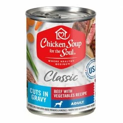 Buy ⌛ Cheap 🤩 Chicken Soup For The Soul Classic Wet 🐶 🐕 Dog Food Beef With Vegetables Recipe Cuts In Gravy 13 Oz. 🔔 😉