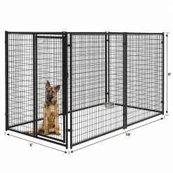 Wholesale 😉 Best deal 😀 Country Tuff™ Welded Wire Kennel Panel With Gate 6x5 Ft. 🔔 ❤️ -Outlet Pets Store 7340308 1 1