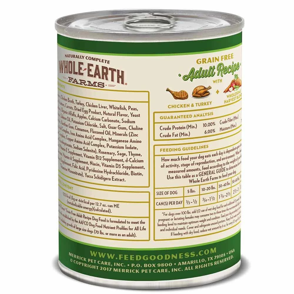 Discount ๐คฉ Cheap โ๏ธ Merrick Whole Earth Farms Grain Free Canned ๐ถ ๐ถ Dog Food 12.7 Oz โจ โ 2 Discount ๐คฉ Cheap โ๏ธ Merrick Whole Earth Farms Grain Free Canned ๐ถ ๐ถ Dog Food 12.7 Oz โจ โ - Image 2