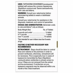 Coupon 💯 Best reviews of ✨ Elanco Tapeworm Dewormer Tablets For Cats 3 Ct. 😀 ⌛ -Outlet Pets Store 7384066 side 2