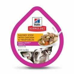 Hot Sale 😉 Buy 🧨 Hill's Science Diet Adult 7+ Small Paws™ Stew With Chicken And Vegetables 🐕 🐶 Dog Food 3.5 Oz. 🥰 ❤️