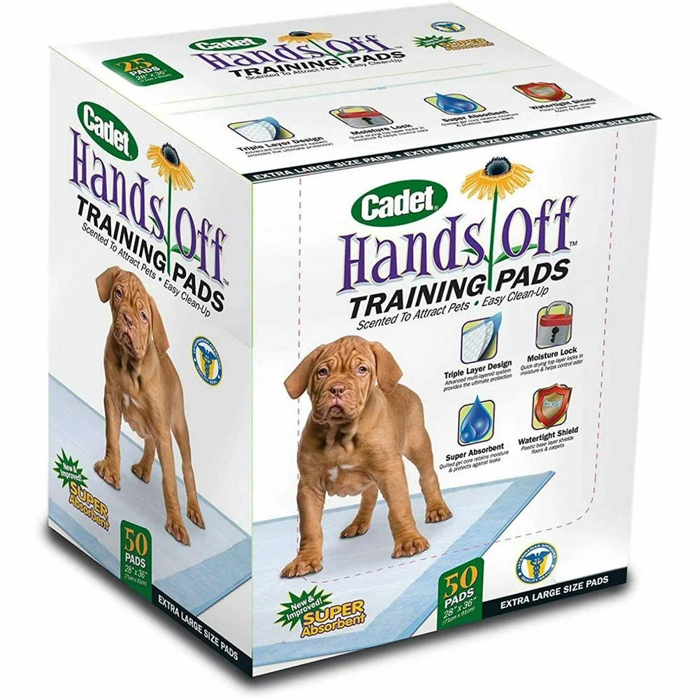 New ๐ Coupon ๐ Cadet Hands Off Training Pads XL 50 Ct. ๐ ๐ 1 New ๐ Coupon ๐ Cadet Hands Off Training Pads XL 50 Ct. ๐ ๐