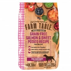 Best Pirce ❤️ Outlet 🤩 Farm Table® Grain Free Salmon & Sweet Potato Recipe Adult 🦮 🐕 Dog Food 👍 💯