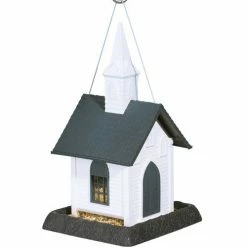Best Sale 🤩 Best Sale 😀 Mini White Church Bird Feeder ⌛ 🎉