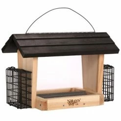 Flash Sale ⌛ New ❤️ Nature'S Way Hopper Feeder W/ 2 Suet Cages 🔥 👍
