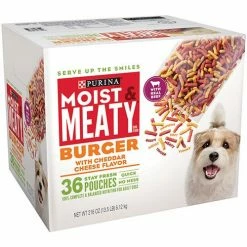 Discount 🎁 Discount 🎁 Moist And Meaty Burger With Cheddar Cheese Flavor 🐕 🐶 Dog Food 36 Ct. 🛒 🥰