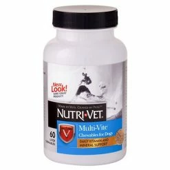Outlet ❤️ Promo 🥰 Nutri-Vet Multi-Vite Chewable Vitamin And Mineral Supplements ⌛ 😍